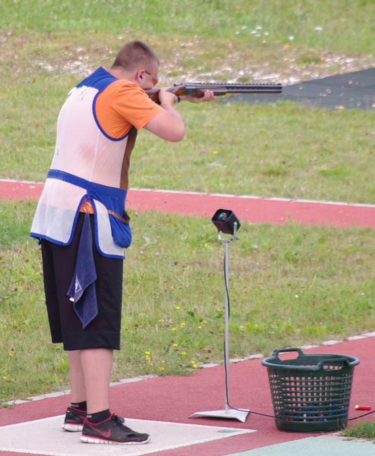 Jugendschütze Luca Faulstich beim Finale der Jugendverbandsrunde in München